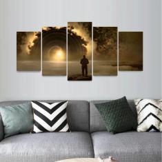 Quadro decorativo Arte Luz Humor Céu Mosaico