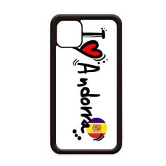I Love Andorra Bandeira de palavras Love Heart Ilustration para iPhone 12 Pro Max Capa para Apple Mini Mobile Case Shell
