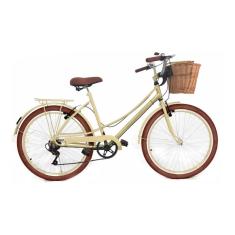 Bicicleta Vintage Retro Food Bike estilo antiga com 6 Marchas-Feminino