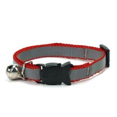 VAZZIC Coleira de sino para cães e gatos com fivela estilo refletivo