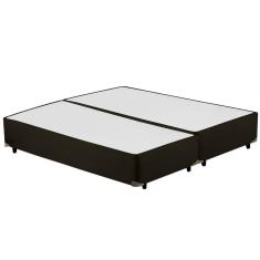 Cama Box Bipartido KING Corano Preto  - 193x203