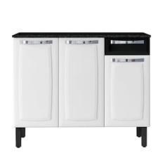 Balcão Itatiaia Rose com 3 Portas e 1 Gaveta - 105 cm de Largura