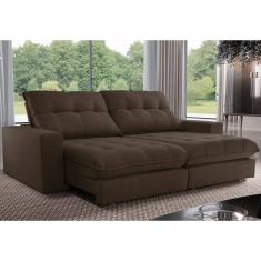 Sofa Retrátil Dublin 2,10m Mola Ensacada 03 Lugares Txr