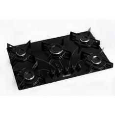 Fog o Cooktop 5 Bocas Acendimento Autom tico Easy Clean Brasl