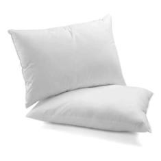 Kit Travesseiro Casal 02 peças c/ Fibra Siliconizada Com Par de Porta 