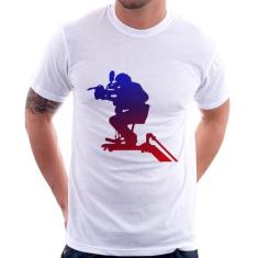 Camiseta Cinegrafista - Foca na Moda, Branco, GG