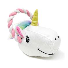 Unicórnio de Pelúcia Com Corda Brinquedo Para Pets Ricsen