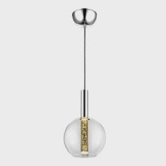 Pendente Led de Vidro Egeo 39cmx18cm Bella Iluminação 1x5W Transparente