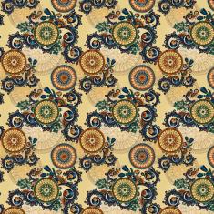 Papel Parede Arabesco Flores Coloridas Adesivo Sala Quarto