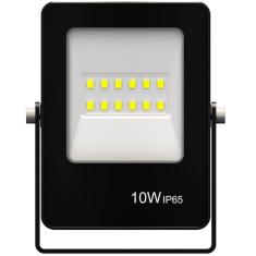 Refletor Led Ultrafino Bivolt Preto 6500k 10 Watts - 9380 - Gaya