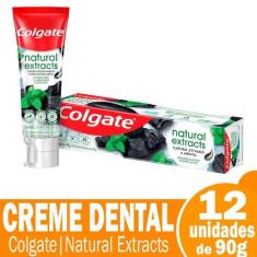Creme Dental Colgate Natural Extracts Carvão Ativado e Menta 90g - Emb