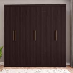Guarda-Roupa Bartira Ville com 6 Portas e 2 Gavetas - 200,5cm de largura