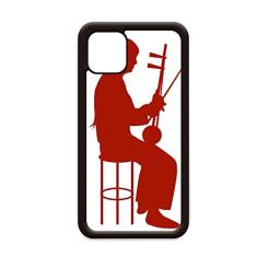 China Erhu Player Ilustração Padrão para iPhone 11 Pro Max Capa para Apple Mobile Case Shell