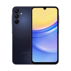 Smartphone Samsung Galaxy A15 4G 128GB 4GB RAM Octa-Core MediaTek Câmera Tripla + Selfie 13MP Tela 6.5&quot; Dual Chip-Azul Escuro