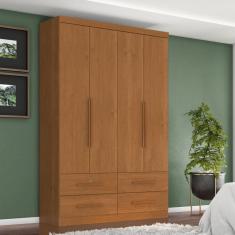 Guarda-roupa 4 Portas 4 Gavetas Maximus Plus Cinamomo