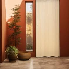 Kit com 2 Portas Sanfonada de Pvc 210x72cm Bariri Amarelo