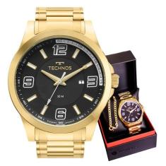 Relógio Masculino Technos Dourado 2115NBA/1D Performance Racer