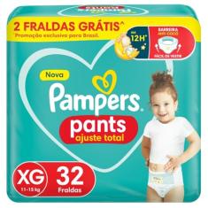 Fralda Infantil Pants com 32 Confort Sec Xg, Pampers