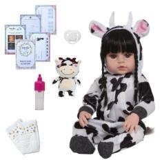 Boneca Bebê Reborn Vários Itens Recém Nascida Articulado - Cegonha Reb