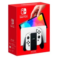 Console Nintendo Switch Oled com Joy-Con, Branco - Hbgskaaa1