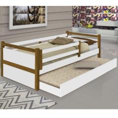 Cama bianca branco mel com cama auxiliar - Divaloto