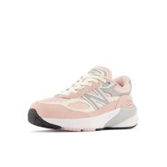 New Balance Tênis infantil 990 V6 com cadarço, Rosa (pink haze), 21