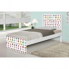 Cama Solteiro Futebol Seleções Copa Com Colchão