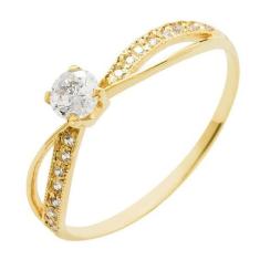 Anel de Ouro 18k Solitário Infinito - Meu Anel, 27