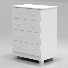 Cômoda Junior Móveis Peroba Branco