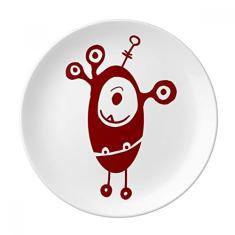 Alien Monstro Criatura Ciclope Prato Decorativo de Porcelana Salver Prato de Jantar