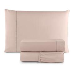 Jogo de lençol Solteiro Micro percal 400 Fios 2 pecas - Porto Enxovais