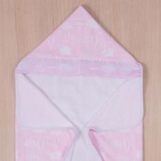 Toalha De Banho Bebê Atoalhada Forrada Com Capuz Super Macia Para Meni