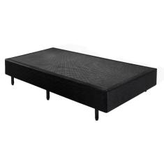 Cama Box Base Universal Solteiro Preta (88x188x25) - Plumatex