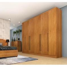 Guarda Roupa Casal 6 Portas 6 Gavetas 100% MDF Fortuna - Tcil Móveis -