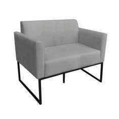 Namoradeira Marisa Suede Preto Grafite - D'ROSSI