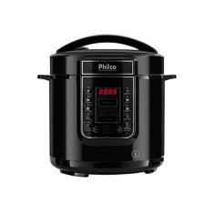 Panela De Pressão Digital 6l Inox Preta 220v - Philco