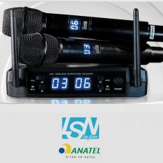 Microfone leson digital uhf ls916 - profissional