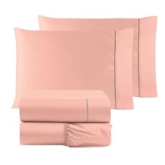 Jogo de cama 180 fios P/ Palito cama Casal 3 pç Algodão - Safira enxov