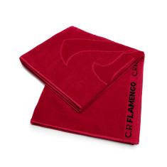 Toalha de Banho Praia e Piscina Mengo Rubro Negro Times Buettner Jacquard Relevo cor Vermelho