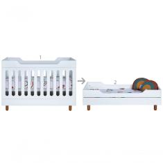 Berço Multiuso Mood Branco + Colchão Incluso