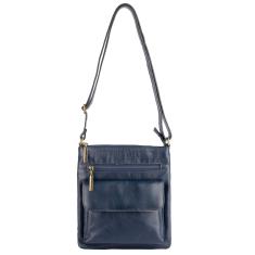 Bolsa pequena transversal de couro liso Alana