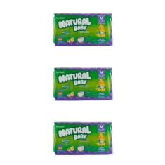 Natural Baby Premium Fralda Mega M C/44 (Kit C/03)