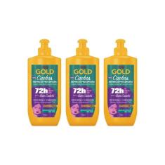 Creme Para Pentear Niely Gold 250G Cachos Defini Prolon- 3Un