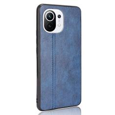 Capa adequada para Xiaomi Mi 11 capa de celular estilo couro escudo robusto 360° protege seu telefone capa de cor retrô para Xiaomi Mi 11