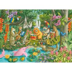 Quebra-cabeça Ravensburger Rainforest River Band 100 unidades