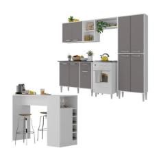 Armário de Cozinha com Bancada Americana Xangai Multimóveis MP2203, Br