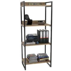 Estante Multiuso 4 Prateleiras Escritório Estilo Industrial Form C01 1