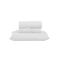 Jogo Lençol de Cama Solteiro 03 peças PREMIUM Percal 300 Fios 100% Alg