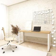 Mesa Escrivaninha p/ Estudos Pé Metal 150cm x 60cm F5 Office - F5 Offi