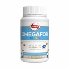 Omegafor Family Ômega 3 (33% epa e 22% dha) 500mg Vitafor 120 Cápsulas